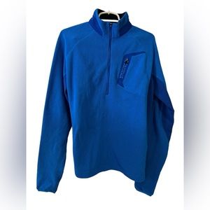 Marmot Men’s pullover 1/2‎ zip Blue fleece. Excellent condition.size Medium
